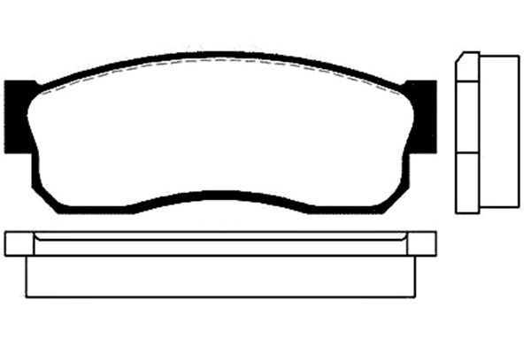 KAVO PARTS stabdžių trinkelių rinkinys, diskinis stabdys BP-6503